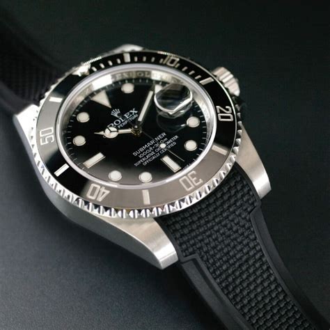 rolex with rubber band price|genuine Rolex rubber strap.